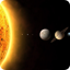 Сравнение размеров - Диаметр Солнца