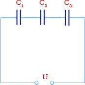 последовательное соединение конденсаторов