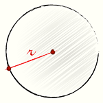 Формула периметра круга или длины окружности